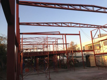 Primeros Trabajos de construccion del Nuevo Cuartel