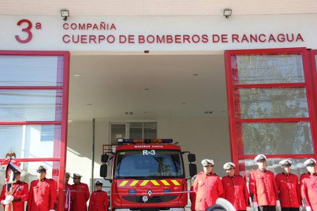 Frontis Nuevo Cuartel el dia de la Inaguracion